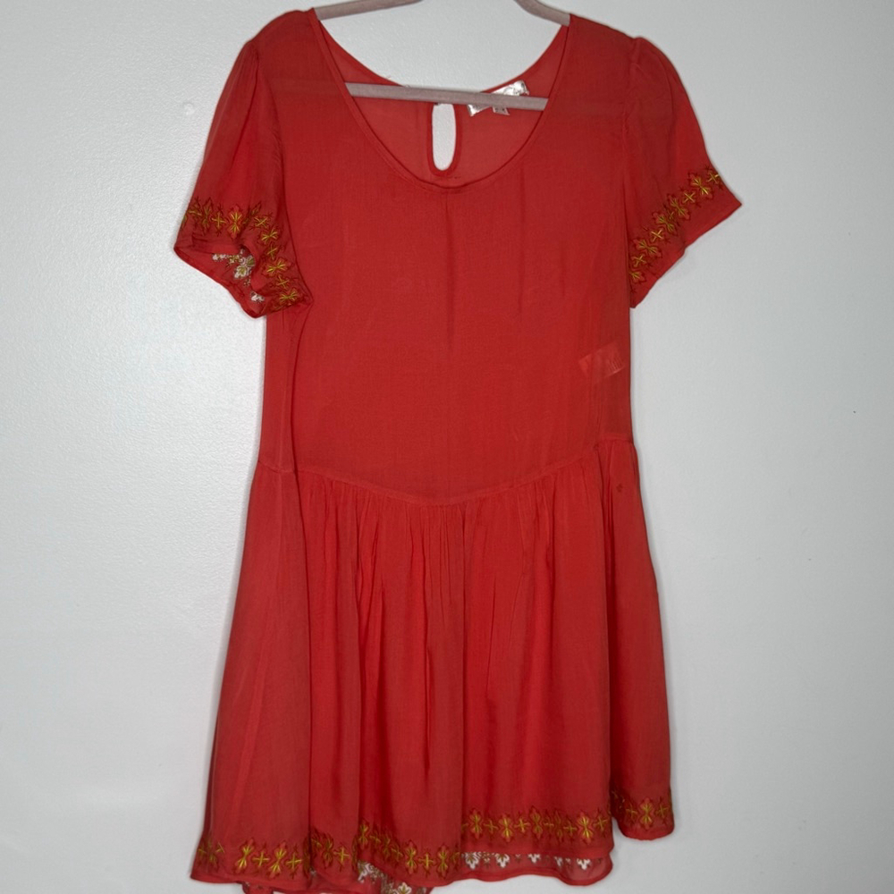 Rhythm Classic Drop Waist Mini Dress Size M